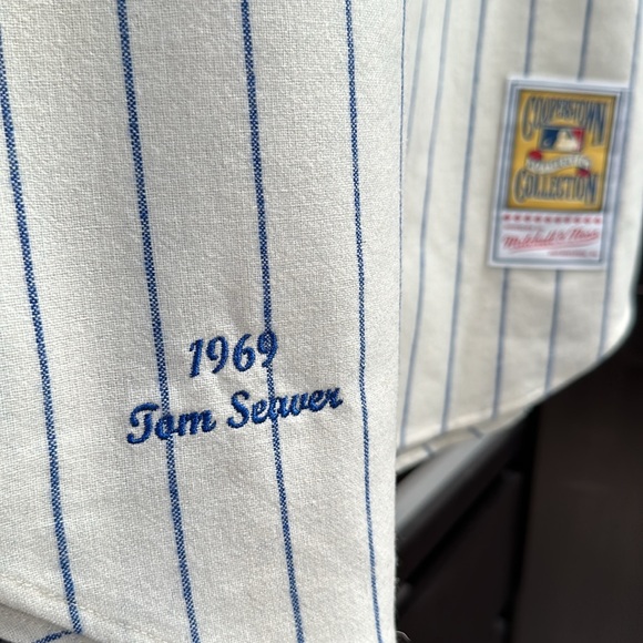 Tom Seaver New York Mets Mitchell & Ness 1969 Cooperstown Authentic Jersey - Picture 5 of 9